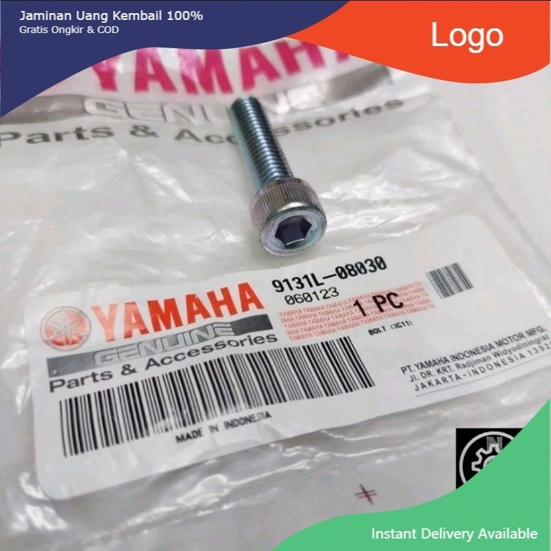 Baut L kleman stang setir segitiga atas Vixion 9131L-08030 ORI YGP