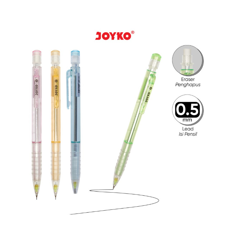 

( DAPAT 1 PCS ) PENSIL MEKANIK JOYKO MP-15 / Mechanical Pencil Propensil Joyko MP-15 0.5 mm