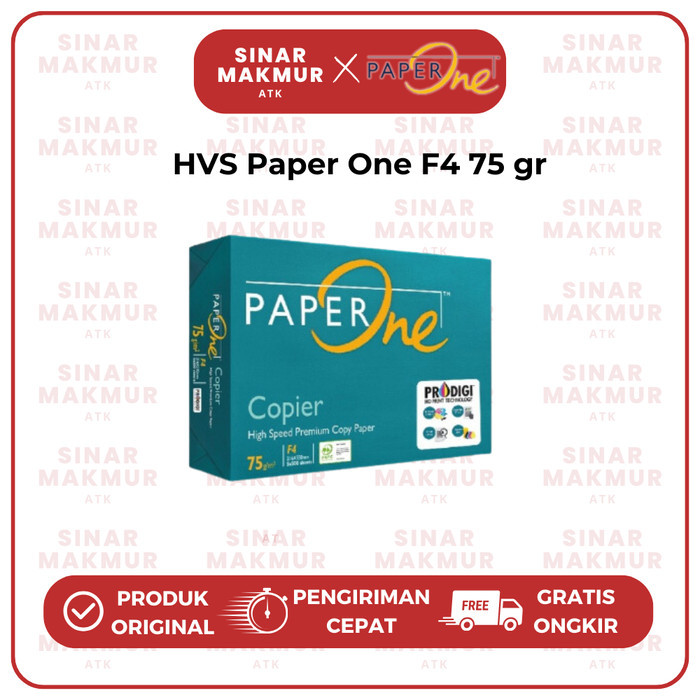 

Kertas HVS/Kertas Print/Photocopy Paper F4/Folio 75 Gr Paper One (Rim)