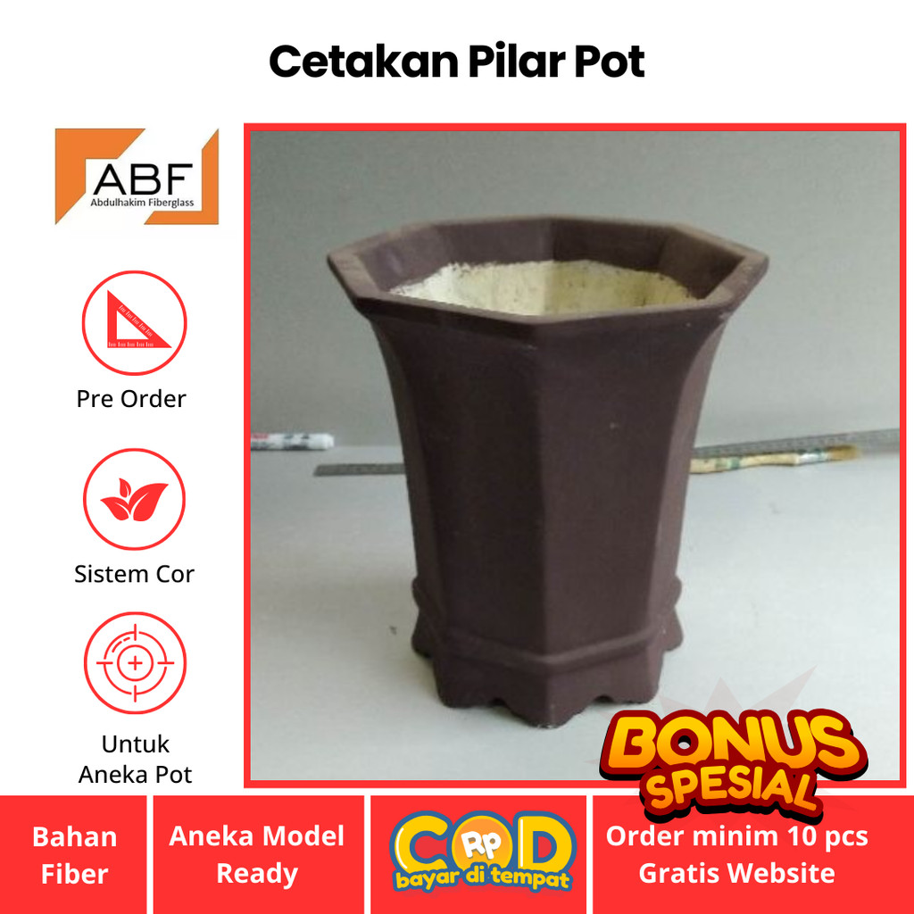 Cetakan pot bonsai semen/
pot bonsai mini/
pot bonsai besar jumbo/ Cetakan fiber