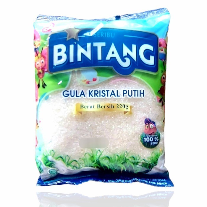 

Gula Pasir SERIBU BINTANG 220 GR Gula 200 Gula Kristal Putih