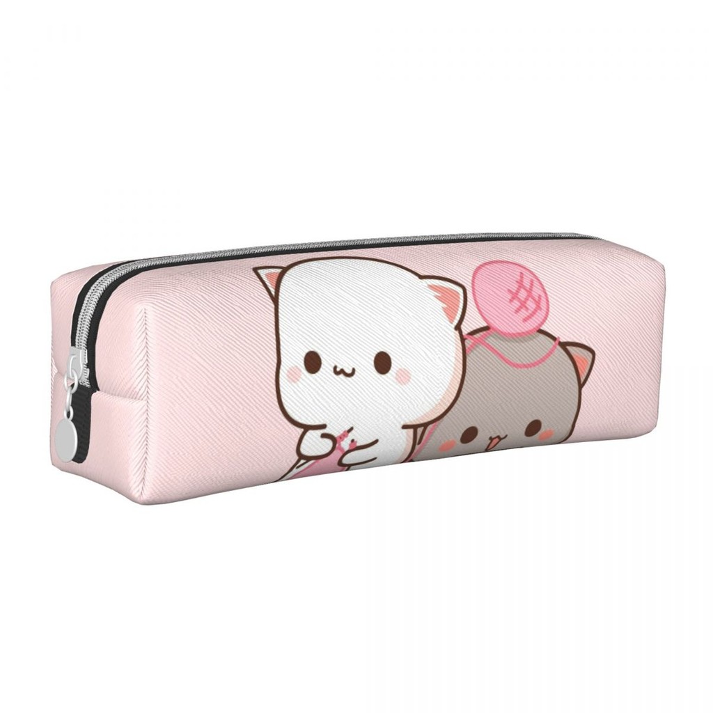 

Cute Mochi Peach Cat Goma Pencil Cases Pen Bag for Student Big Capacity Students School Cosmetic Pencilcases