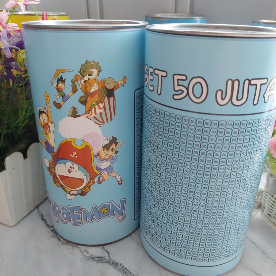 Lifestyle Tgr Celengan Target buka tutup permanen karakter doraemon 5 juta 10 juta  20 juta 50juta10