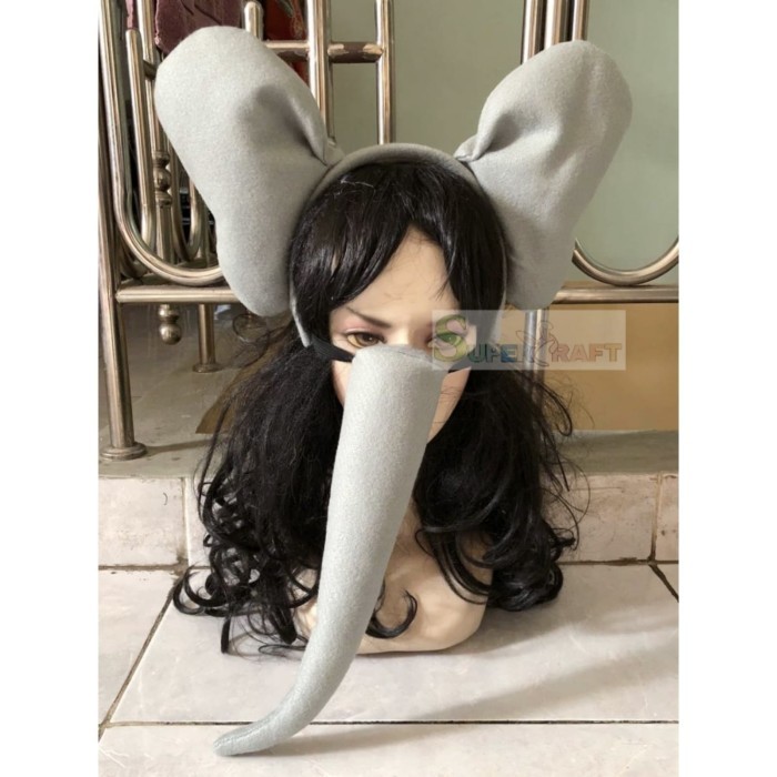 Bando Gajah Kostum Gajah Elephant Belalai Gajah Kostum Binatang - Bando