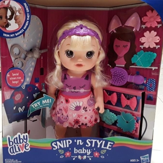 Mainan Anak Perempuan Boneka Bayi Baby Alive Snip And Style Baby