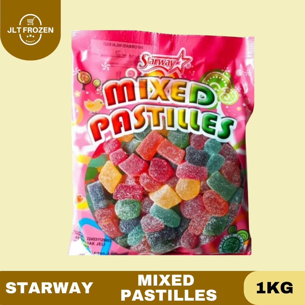 

Starway Waisun Mixed Pastiles Jelly / Permen Jeli / Yupi / Permen Malaysia 1 KG