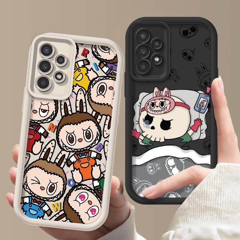 Casing LABUBU Untuk Samsung Galaxy A52 A52S A53 Casing Hp Buram Casing Hp Silikon Casing Hp Kamera C