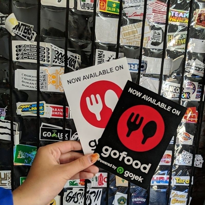 

Cetak Kilat stiker now available gofood murah uk 10x14