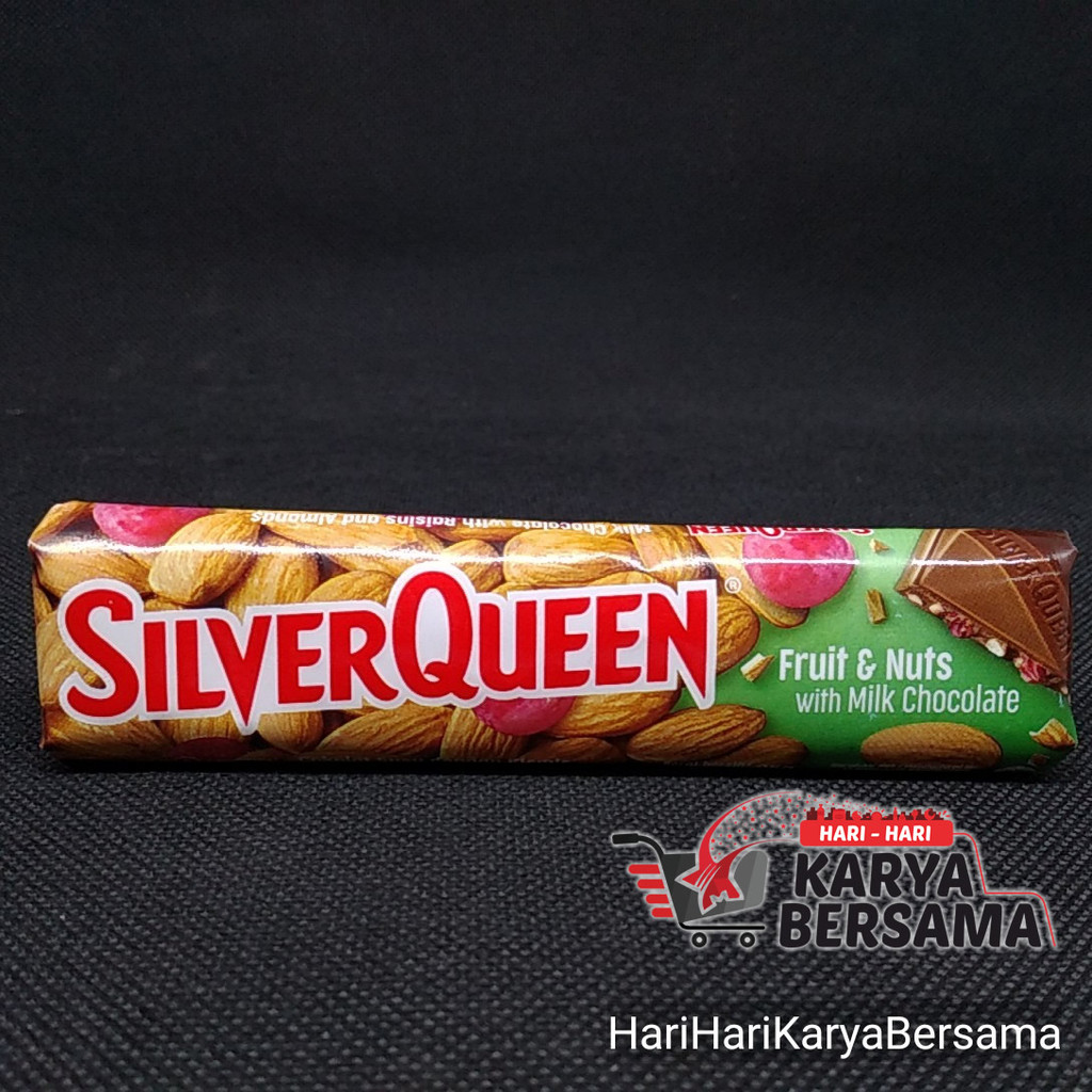 

MAKANAN RINGAN COKELAT BATANG SILVER QUEEN FRUIT & NUT CHOCOLATE 25GR