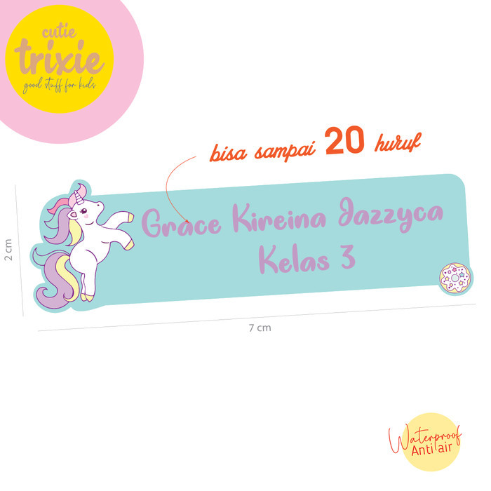 

Sticker Label Nama Anak Unicorn panjang