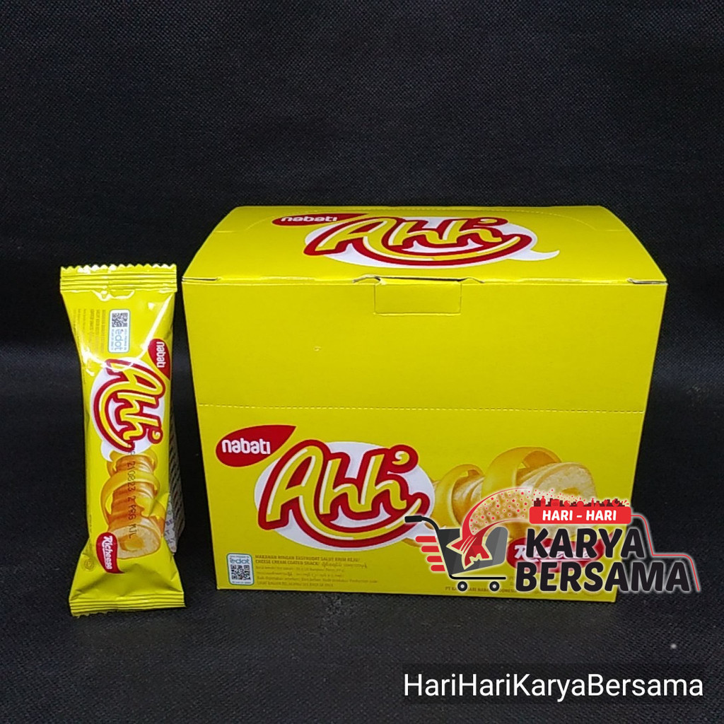 

NABATI RICHEESE AHH CHEESE CREAM COATED SNACK BOX 20'S X 4GR