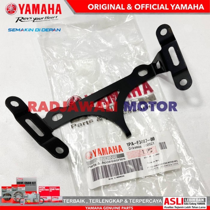 DUDUKAN PLAT NOMER NOMOR NEW VIXION LIGHTNING ASLI ORIGINAL YAMAHA BERKUALITAS