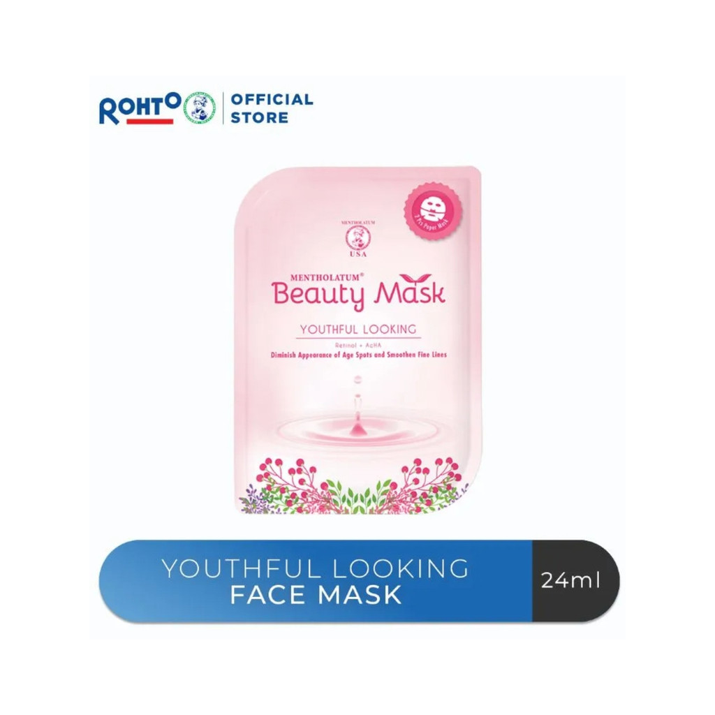 MW - Masker wajah - MENTHOLATUM Beauty Mask Youthful looking - Harga 1 pcs