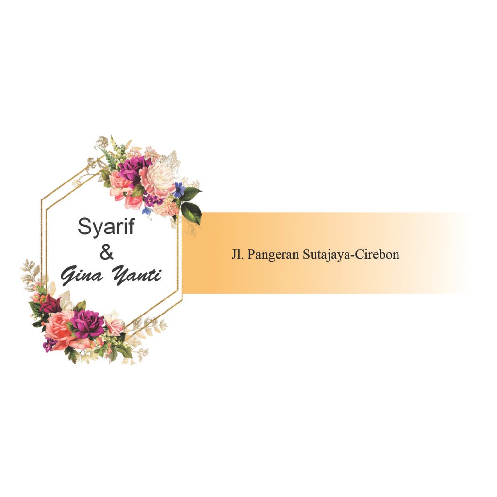 

PROMO!!! Amplop Kondangan Custom Nama dan Alamat