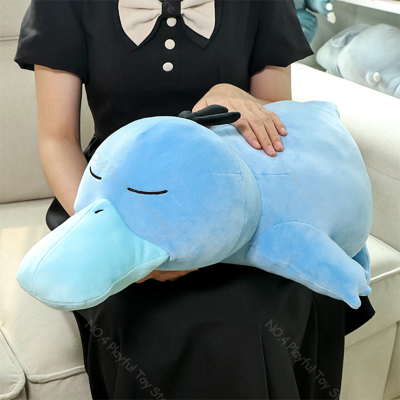 Pokémon Figure Psyduck Plush Throw Pillow Shiny Blue Psyduck Doll Super Soft Stuffed Cushion Toys Gi