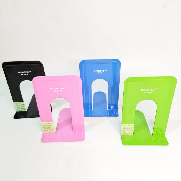 

⭐BISA COD⭐ SOS Book End MICROTOP BE9274 / Pembatas Buku Besi / Pembatas Buku pink