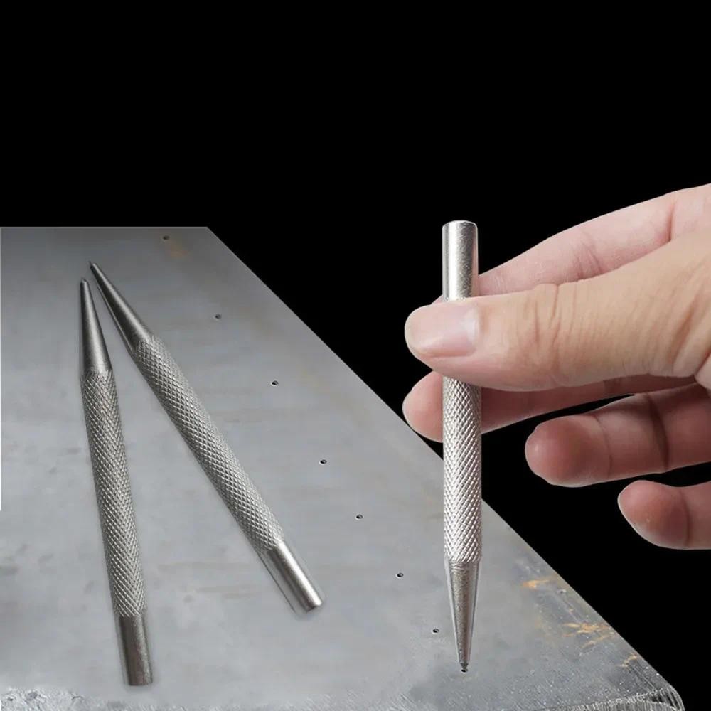 

3.7 Inch Knurled Centre Punch Spot Dot Center Center Punches 94mm Carbon Steel Drilling Metal Hardened Sliver Tool