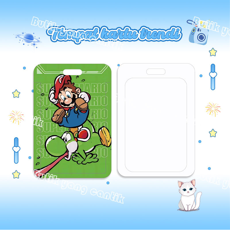 

ID Card Holder, Tempat Kartu Kartun Super Mario, Cocok untuk Kantor/Sekolah, Kartu Pelajar/Kartu Transportasi, Kartu Akses, KTP, Flazz, Kartu Kredit Elektronik dan Uang Elektronik.