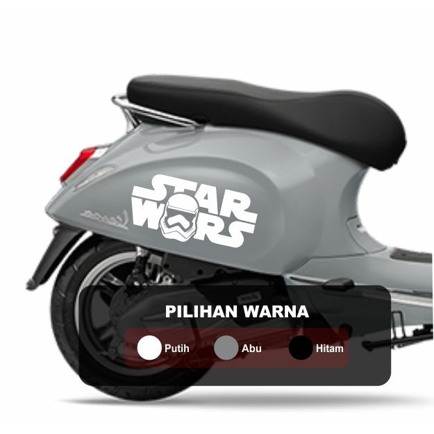 STICKER CUTTING STIKER MOTOR STRIPING CUTTING VESPA SC VSP SPRINT LX SCOOPY LOGO STARWARS