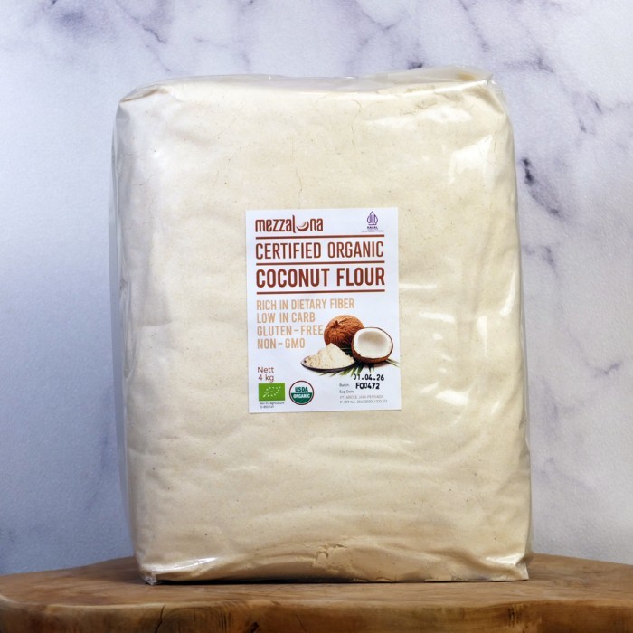 

Tepung Kelapa Organik Mezzaluna 4000gr 4kg Organic Coconut Flour Diet Keto 4 kg