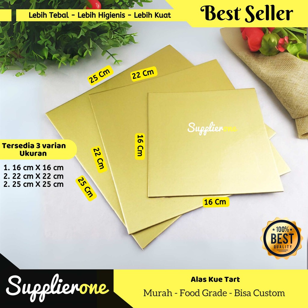 Tatakan Kue Gold / Alas Kue / Tatakan Kue Tart / Alas Kue Tart / Alas Kue Ulang tahun / Alas Kue