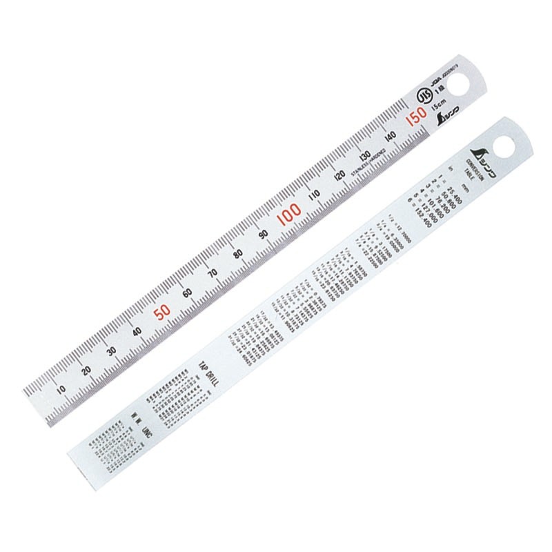 

SHINWA Japanese Penguin Stainless Steel Rule Hard Chrome Finish 13005 13013 1PCS