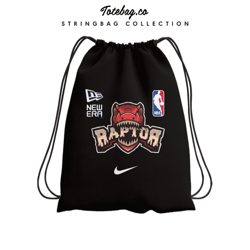 Promo Ransel sekolah Stringbag CRASH  BASKETBALL NBA Raptor Mighty Duck Tas Serut