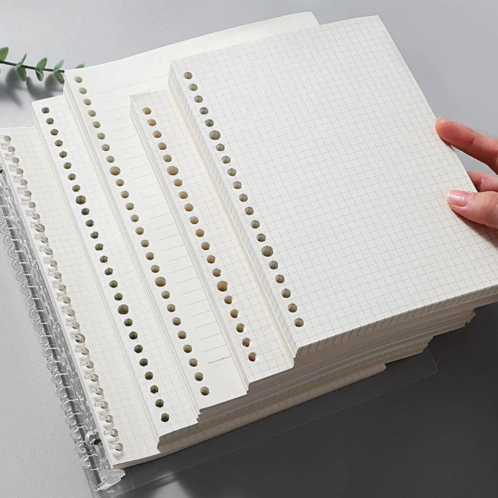 

60 Sheets B5 A5 A6 Loose Leaf Notebook Refill Spiral Binder Inner Page Grid Line Planner Notepad Paper School Office Supplies