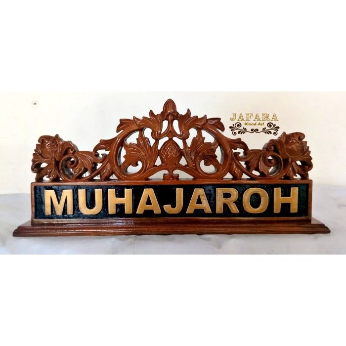 

Papan Nama Kayu Ukir dan Jabatan Kantor Bisa Custome yermurah KF3421