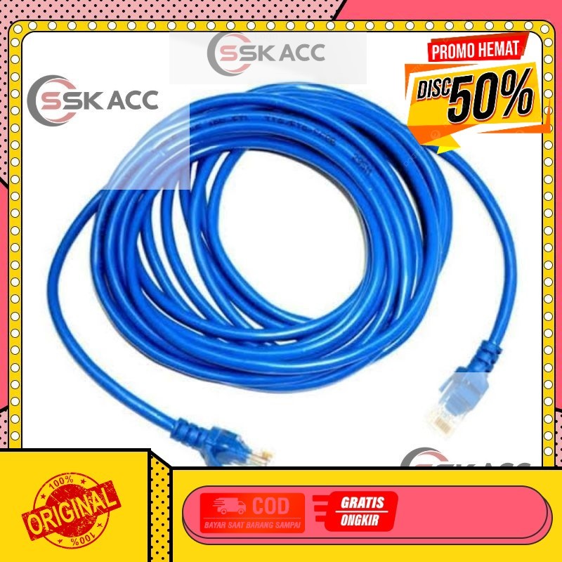 Cable Lan Cat 5 , 15 M / Kabel Lan 15 Meter / Cat 5 Kabel Lan 15 Meter GROSIR-KOMPUTER