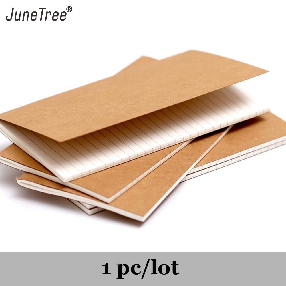 

1PC Refillable Paper Traveler's Notebook Filler Papers Journal Dairy Inserts Refill leather notebook blank line kraft
