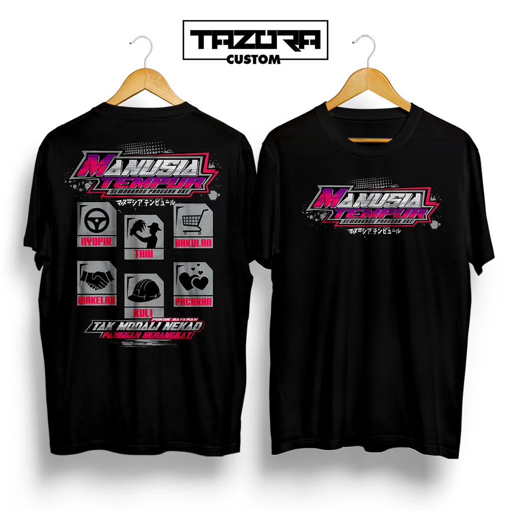 Kaos Spek Manusia Tempur Modal Nekat Panggah Berangkat - Baju Distro Kata Kata Keren Nyindir Jawa Lu