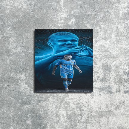 DL25 Poster Dinding Erling Halland Man City