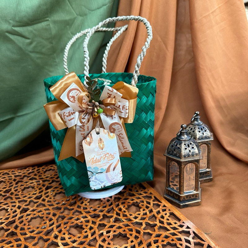 

PROMO SALE SPESIAL HAMPERS TAS BESEK KUE KERING 15x15x18 WARNA PITA IMLEK tas jinjing tas anyam keranjang parsel imlek bingkisan kado unik
