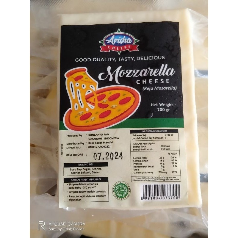 

BgKr Keju Mozzarella Mozzarella Cheese Arisha 200gr