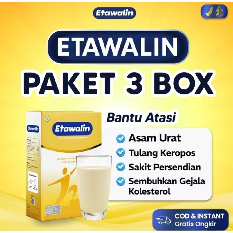 

Paket 3 Box Etawalin - Susu Kambing Atasi Nyeri Tulang, Sendi