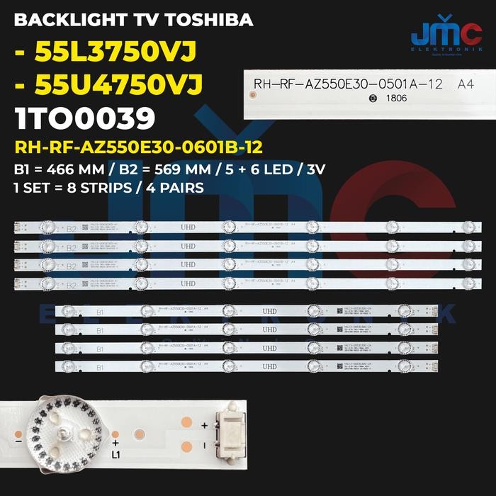 DK23 Backlight TV for toshiba 55 Inch 55L3750VJ 55U4750VJ 55L3750 55U4750