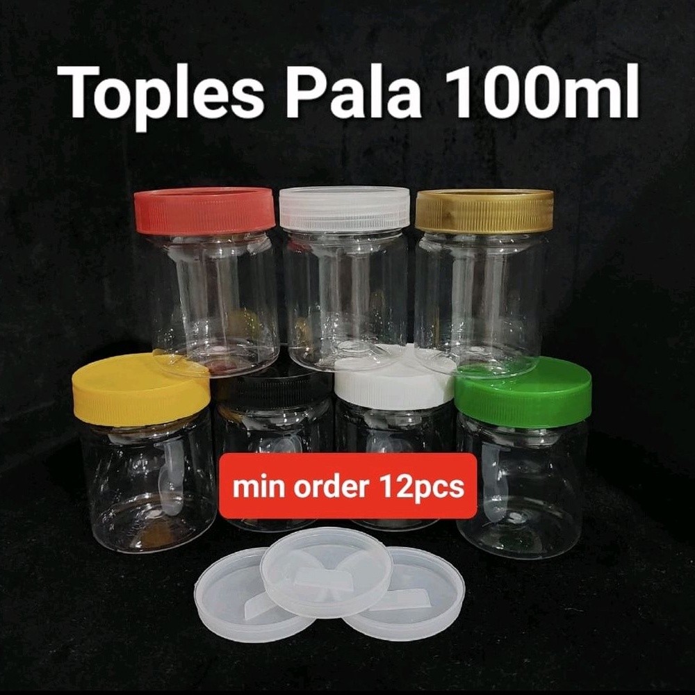 Toples PALA 100ml + Sumpal | Toples 100ml Plastik PET