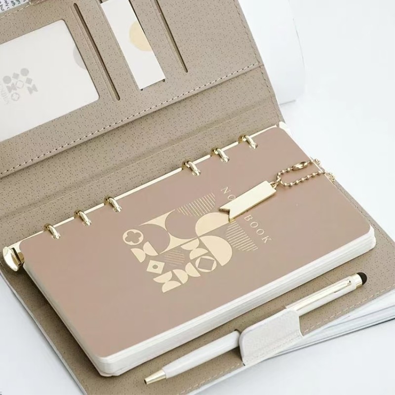 

2025 A5 A6 High Quality Business Office Loose-leaf Notebook Journal Diary Planner Binder Portable Work Notepad School Stationery
