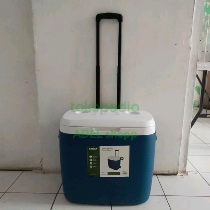 BOX IKAN IGLOO COOLER BOX LATITUDE ROLLER DENGAN GAGANG & RODA 56L - IGLOO 56L