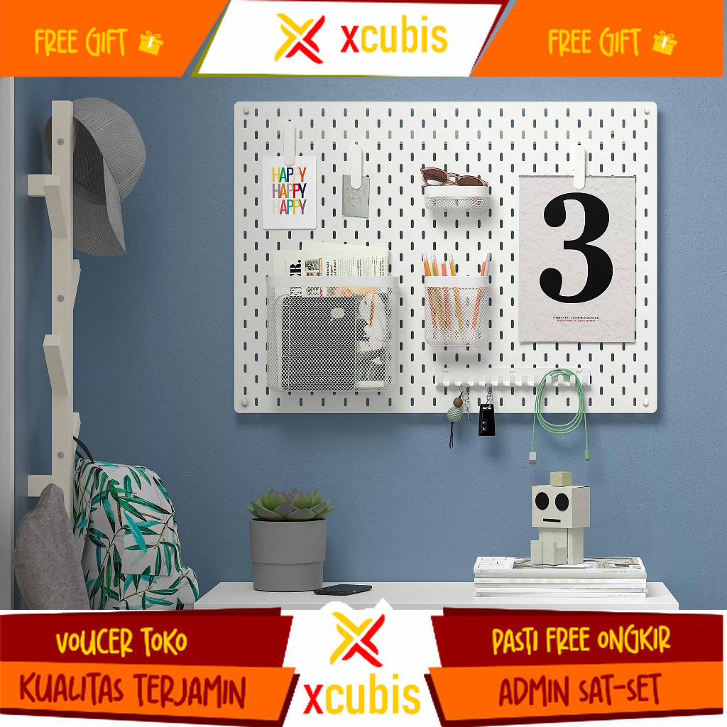 Pegboard Papan Dinding 36 X 56 Cm MDF