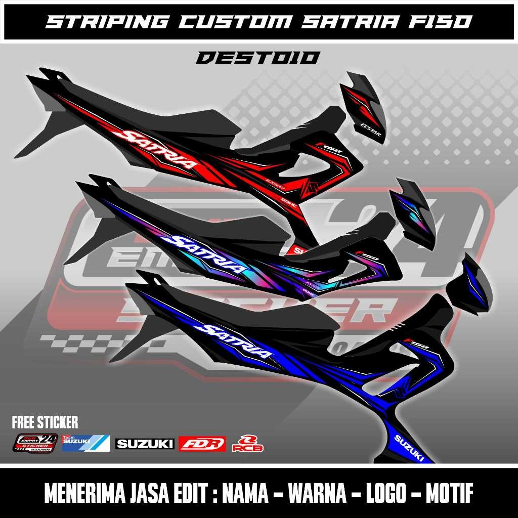 Striping Satria FU F Facelift / Barong / CBU / CKD / Sticker Variasi / Custom