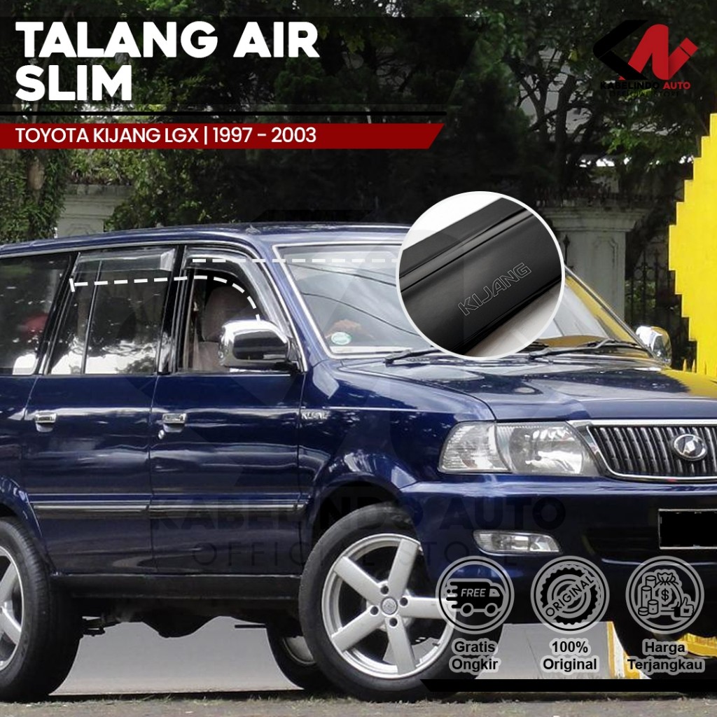 Talang Air Pintu Mobil Toyota Kijang LGX / Kapsul Model Slim