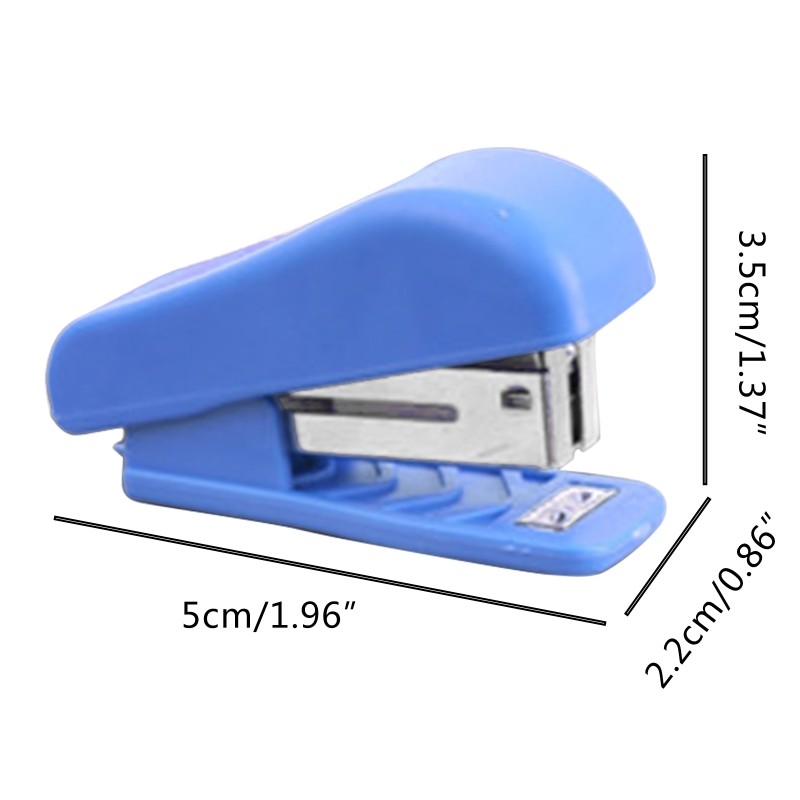 

Mini Stapler Kit Cute Cartoon Portable Stapler Set with Box of Staples Built--n Staple Remover Kawaii Office Supplies