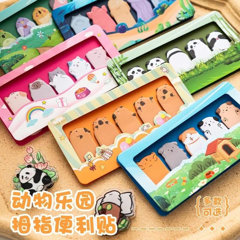 

150sheets Kawaii Cartoon Animals Sticky Notes Memo Pad Bookmark Flags Index Tab Sticky Notes Label Paper Stickers Stationery