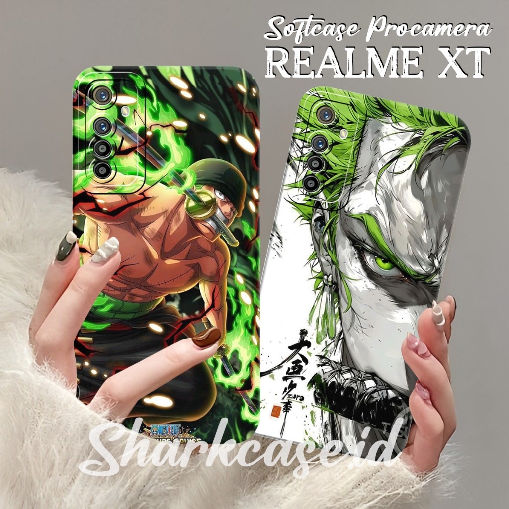 [SHARKCASE] Case Realme XT 5 PRO REALME 5 5i 5s C3 3 REALME 3 PRO C21 C21Y C25Y Motif One Piece Roro