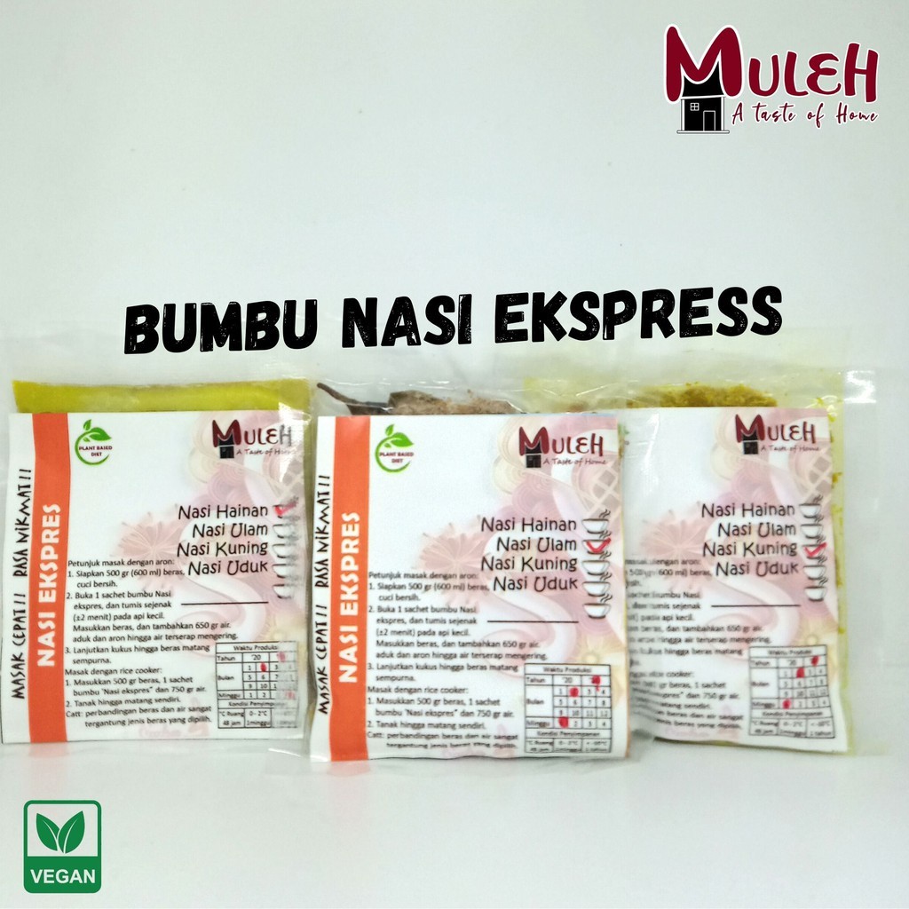 

MEMELASHOP KLF - Bumbu nasi ekspress instan vegetarian vegan dijamin halal