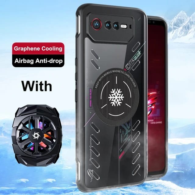 Case ASUS ROG Phone 7 Graphene Cooling Heat Dissipation Fan Cooler - CASE ONLY