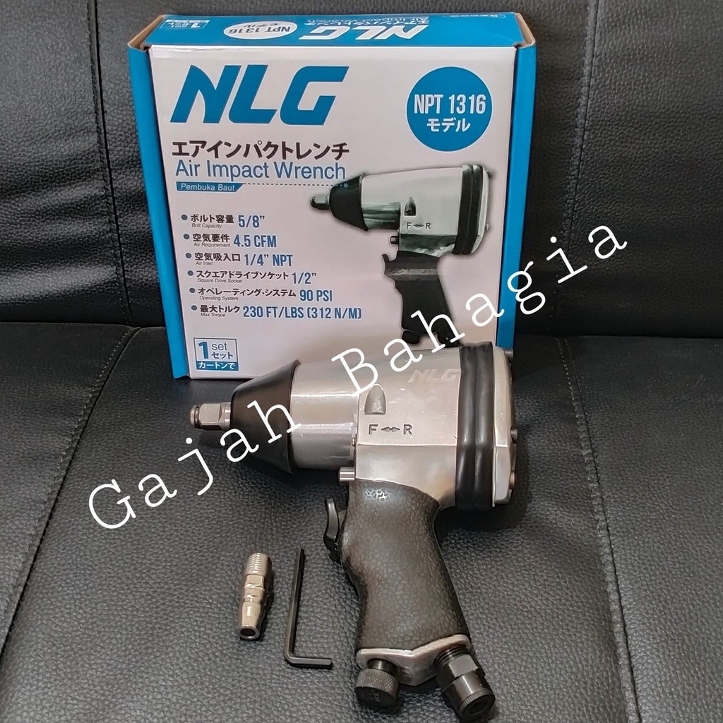 NLG Air impact 1/2 inch Mesin buka pasang baut roda motor mobil angin