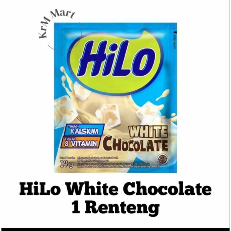

1 rcg Hilo white chocolate isi 10 sachet